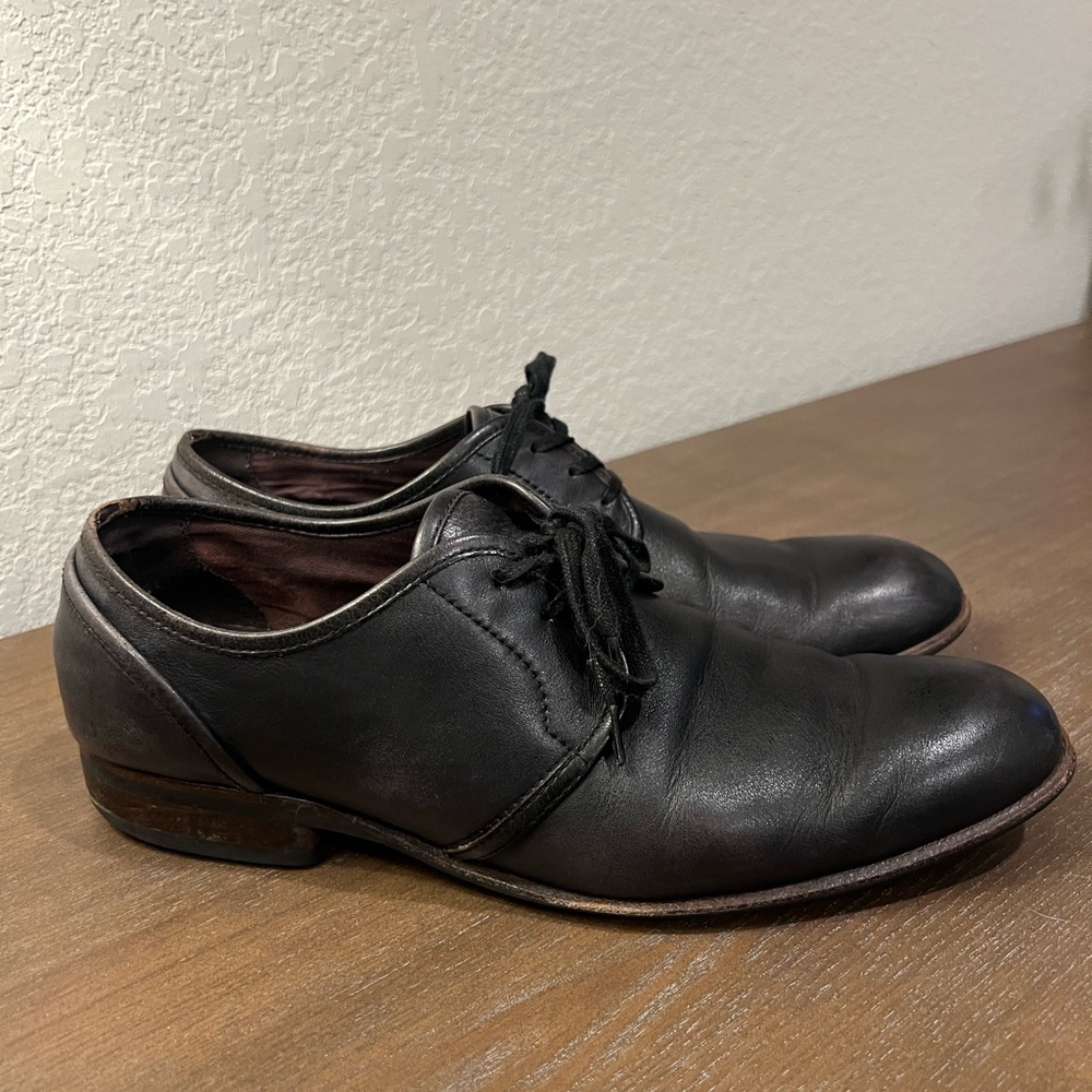 John Varvatos Classic lace Black Leather Men's Shoes size 9